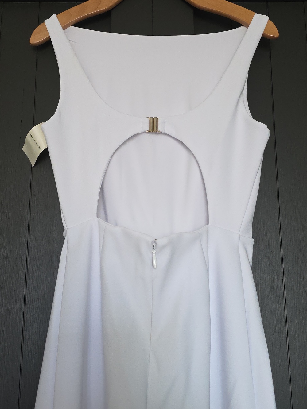 Abercrombie & Fitch Slash Clasp-Back White Jumpsuit - Picture 7 of 7